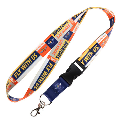 Wincraft Aviators Colorblock 1" Lanyard with Buckle