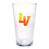 Wincraft LV Monogram/Retro Logo Clear Pint Glass