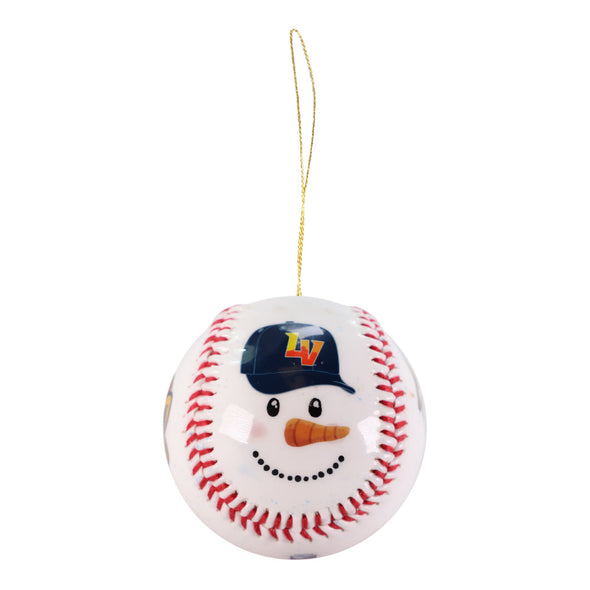 Bmore Sports Spruce/Snowman White Holiday Ornament