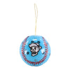 Reyes de Plata Bmore Sports Skull/Snowflakes Blue Holiday Ornament