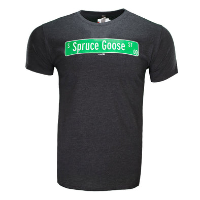 Delta Apparel Spruce Goose St. Black Tri-Blend Short Sleeve T-Shirt