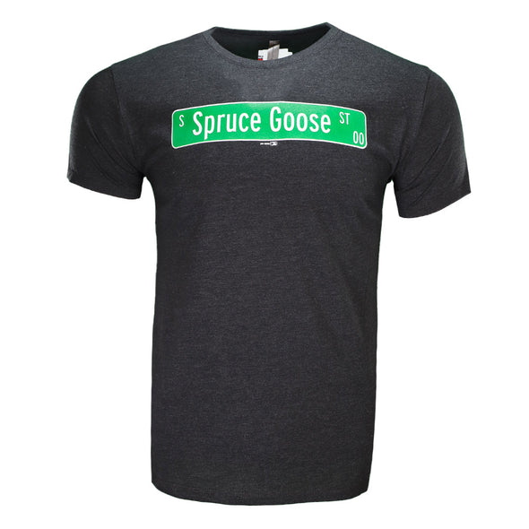 Delta Apparel Spruce Goose St. Black Tri-Blend Short Sleeve T-Shirt