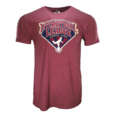 Las Vegas Aviators Delta Apparel International League Maroon Tri-Blend Short Sleeve T-Shirt