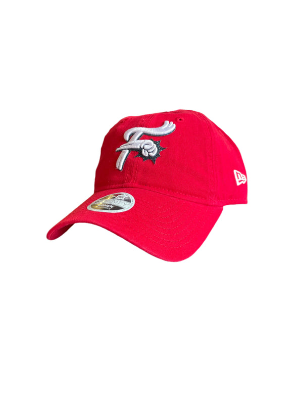 New Era women's 920 Red Glitter F-fist