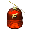 Red F-Fist Baseball Cap Glass Ornament