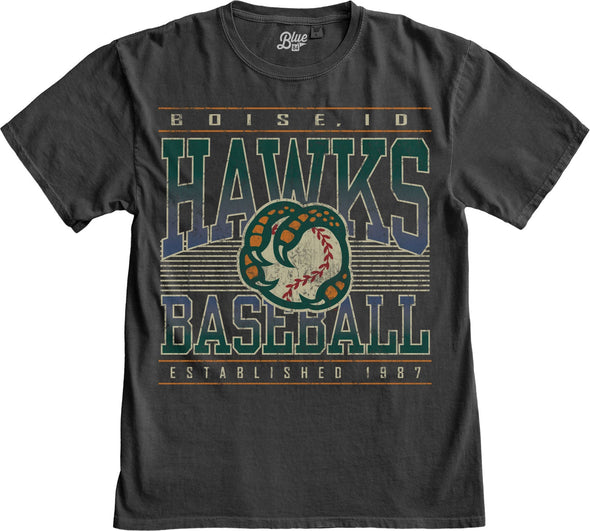 BOISE HAWKS THROW SHADE TEE, CHARCOAL