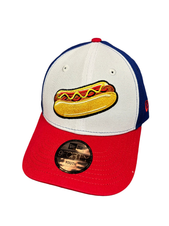 New Era 9Forty Youth Adjustable Reading Hot Dog Hat