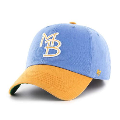 MYRTLE BEACH PELICANS 47 BRAND 2TONE GAME LOGO FRANCHISE CAP