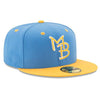 MYRTLE BEACH PELICANS NEW ERA 59FIFTY ON FIELD 2TONE GAME LOGO CAP