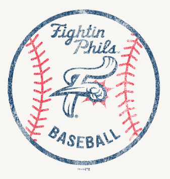 Retro Brand Women's Vintage White Fightins Baseball Crewneck