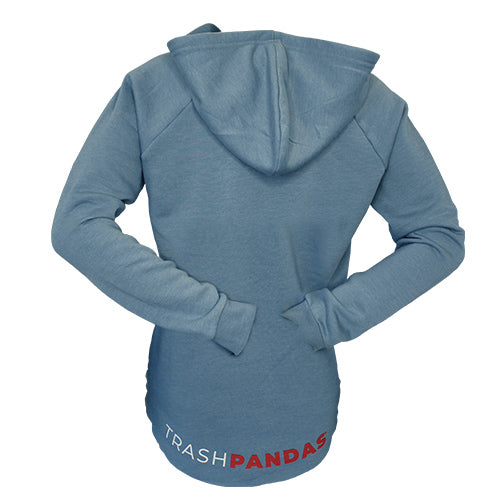 Ladies Misty Blue Primary Droptail Hoodie