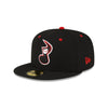 Nashville Sounds New Era 59FIFTY Black Note Logo Hat