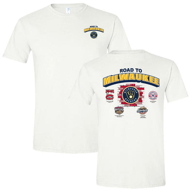 Nashville Sounds White Road To Milwaukee Affiliate Tee