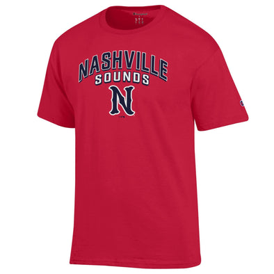 Nashville Sounds Champion Red Jersey Short Sleeve Tee