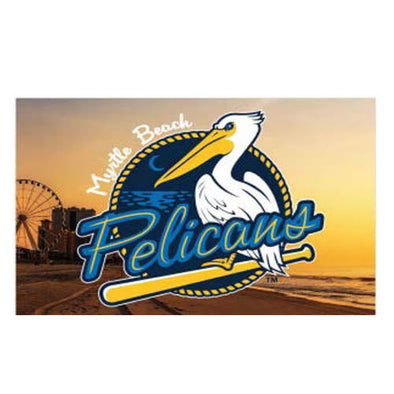 Myrtle Beach Pelicans Wincraft Metal 2" x 3" Beach Fridge Magnet