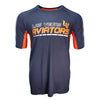 Men's Las Vegas Aviators New Era Aviators LV Razorback Navy/Orange Brushed Heather Short Sleeve T-Shirt