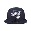 Las Vegas Aviators New Era Aviators LV State Outline Navy 9FIFTY Snapback Hat