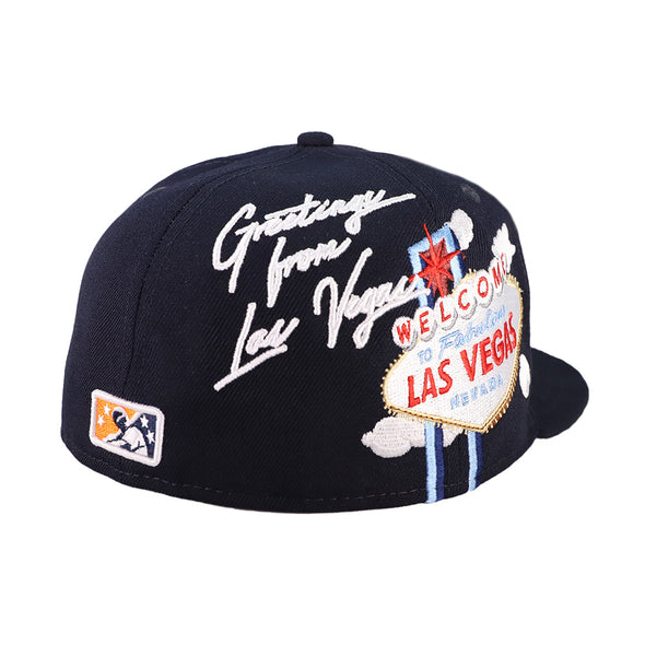 Las Vegas Aviators New Era LV Clouds Navy 59FIFTY Fitted Hat