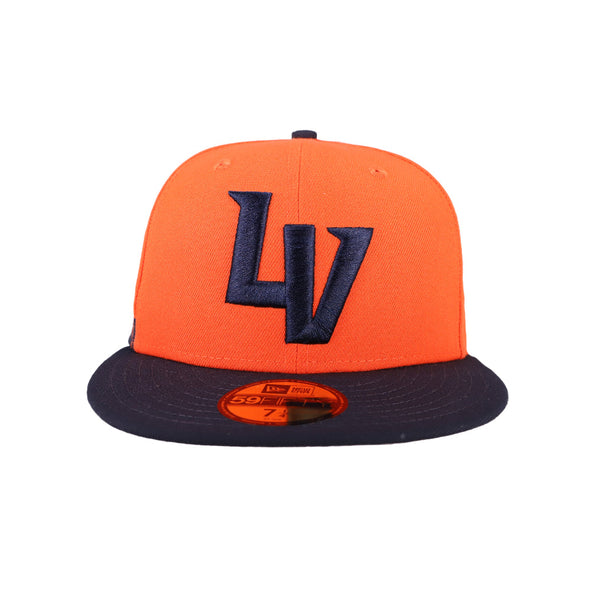 Las Vegas Aviators New Era LV Tonal Skyline Orange/Navy 59FIFTY Fitted Hat