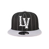 Reyes de Plata New Era LV Pinstripe Black/Gray 9FIFTY Snapback Hat