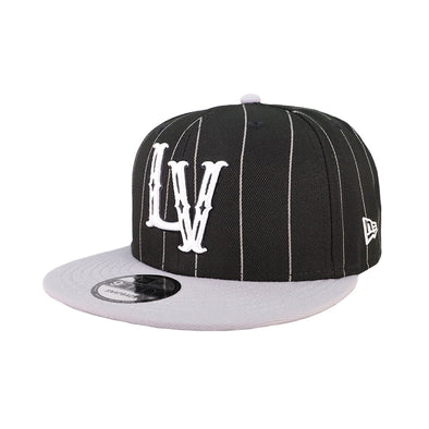 Reyes de Plata New Era LV Pinstripe Black/Gray 9FIFTY Snapback Hat