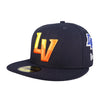 New Era 5 Panel Multi Hit LV Navy 59FIFTY Fitted Hat