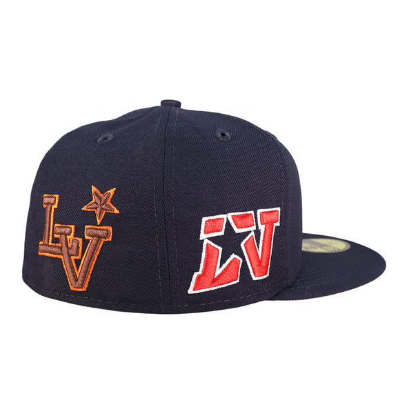 Las Vegas Aviators New Era 5 Panel Multi Hit LV Navy 59FIFTY Fitted Hat