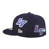 Las Vegas Aviators New Era 5 Panel Multi Hit LV Navy 59FIFTY Fitted Hat