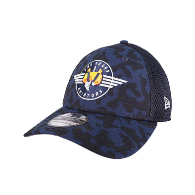 New Era Retro Logo Navy Camo Neo 39THIRTY Stretch Fit Hat