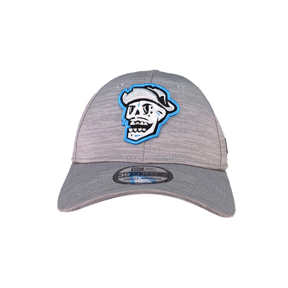 Reyes de Plata New Era Skull Gray Digi Tech 39THIRTY Stretch Fit Hat