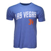 Men's Las Vegas 51s 108 Stitches Pete Alonso #34 Name & Number Blue Tri-Blend Short Sleeve T-Shirt