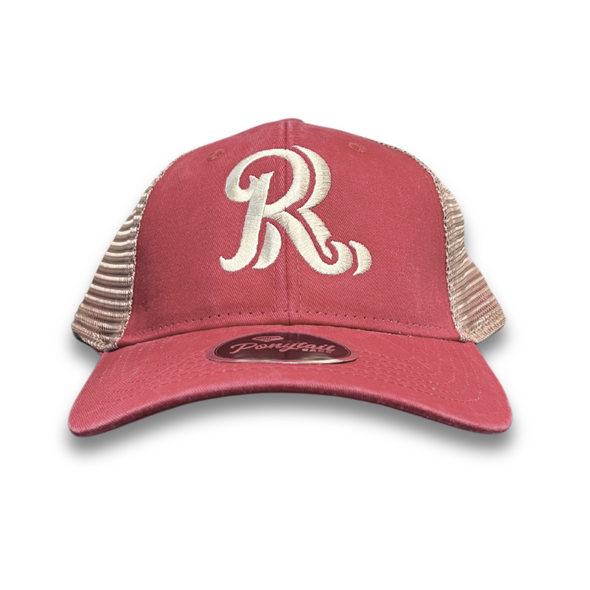 Outdoor Cap Pony Tail RR Red