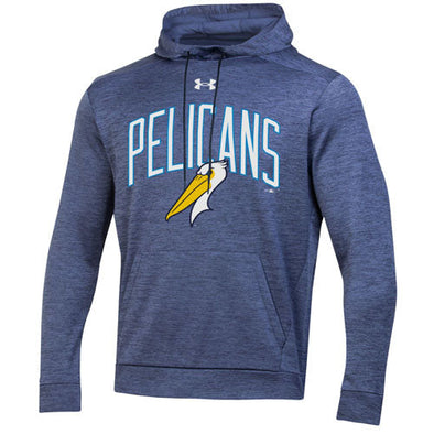 Myrtle Beach Pelicans Under Armour Navy Armour Fleece Hood