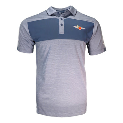 Men's Las Vegas Aviators Columbia Winged LV Omni-Wick Total Control Dark Blue Short Sleeve Polo