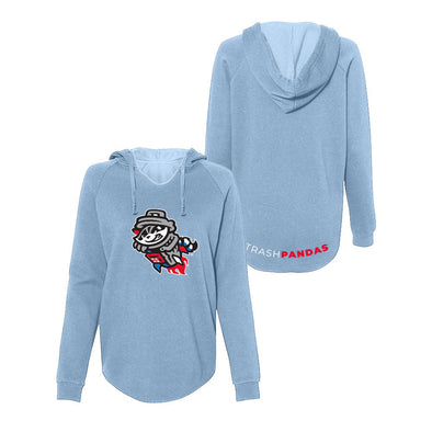 Ladies Misty Blue Primary Droptail Hoodie