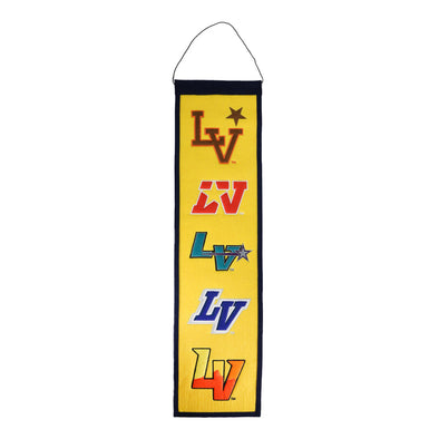 Wincraft Las Vegas Baseball Logos Yellow/Navy 8x32 Wool Banner