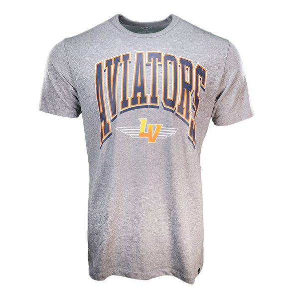 Men's Las Vegas Aviators '47 Brand Aviators Winged LV Gray Walk Short Sleeve T-Shirt