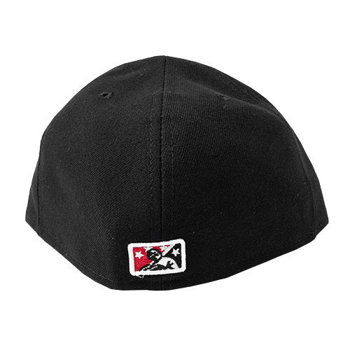 New Era 59-50 Black w/ White RC Fitted Cap