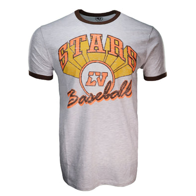 Men's Stars 1984 LV Gray/Brown Wax Pack '47 Dalton Ringer Tee