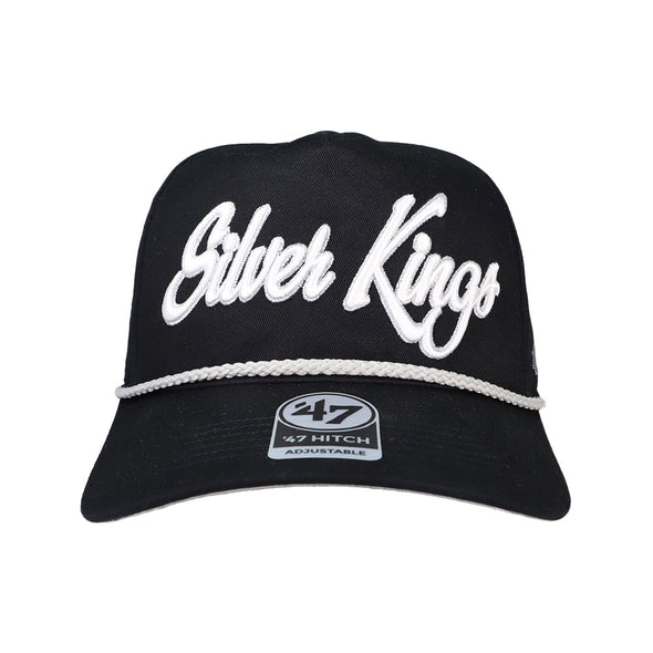 Las Vegas Reyes de Plata '47 Brand Silver Kings Overhand Black Hitch Snapback Hat