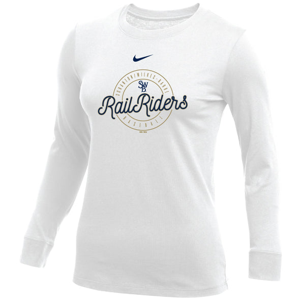 Scranton Wilke's-Barre RailRiders Nike Ladies Long Sleeve Cotton Tee