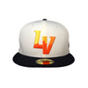 New Era LV Chrome White/Navy 59FIFTY Fitted Hat