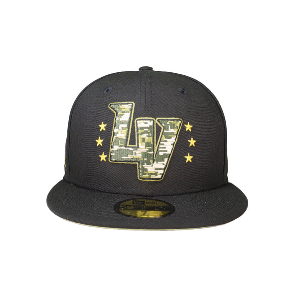 Las Vegas Aviators New Era On-Field 2024 Armed Forces Weekend LV Black 59FIFTY Fitted Hat