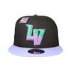 Las Vegas Aviators New Era x Big League Chew Ground Ball Grape LV Black/Purple 9FIFTY Snapback Hat