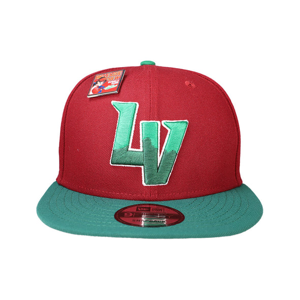 New Era x Big League Chew Slammin' Strawberry LV Red/Green 9FIFTY Snapback Hat
