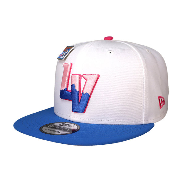 Las Vegas Aviators New Era x Big League Chew Curveball Cotton Candy LV White/Blue 9FIFTY Snapback Hat