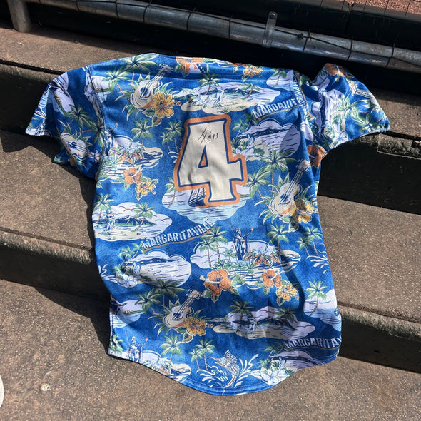 Delmarva Shorebirds EVOSHIELD Margaritaville Game Worn Signed Jersey