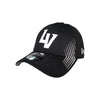 Las Vegas Aviators New Era LV Black/White Active 39THIRTY Stretch Fit Hat
