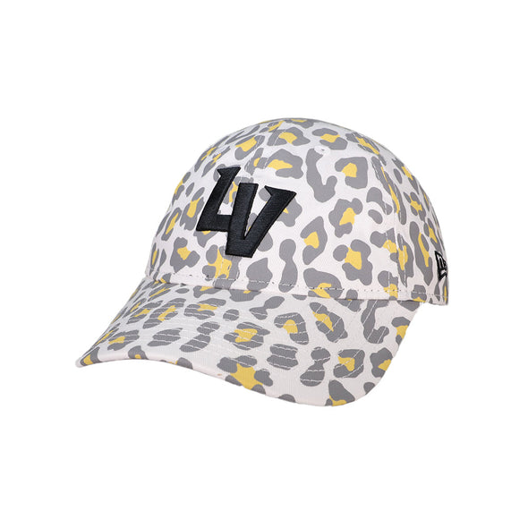 Girls' Las Vegas Aviators New Era LV Leopard Print White 9TWENTY Strapback Hat