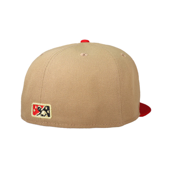 Las Vegas Gamblers New Era Theme Night Collection Khaki/Red 59FIFTY Fitted Hat